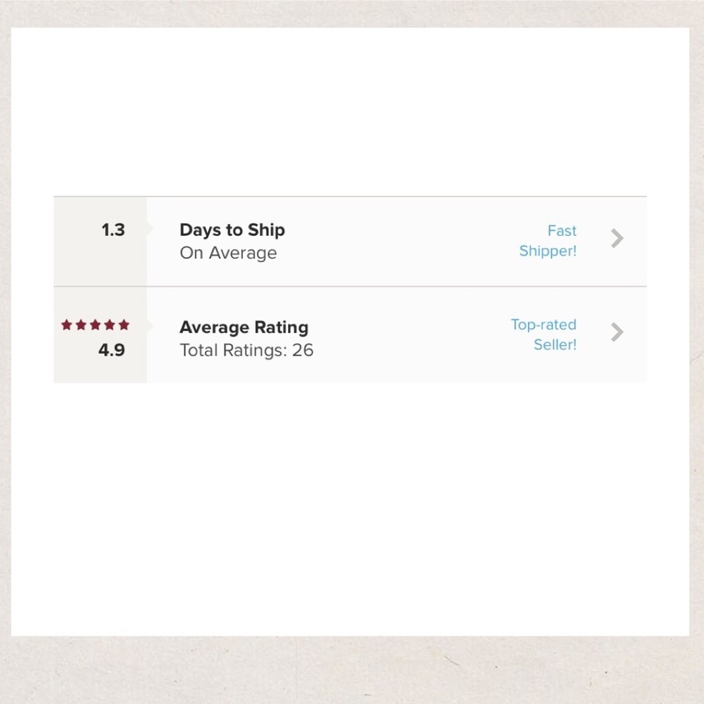Top rated seller and fast shipper!!